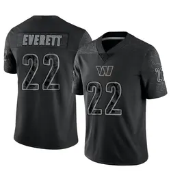 Nike Deshazor Everett Washington Commanders Youth Limited Black Reflective Jersey