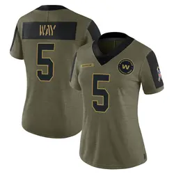 Nike Men's Nike Tress Way Black Washington Commanders Alternate Legend  Jersey